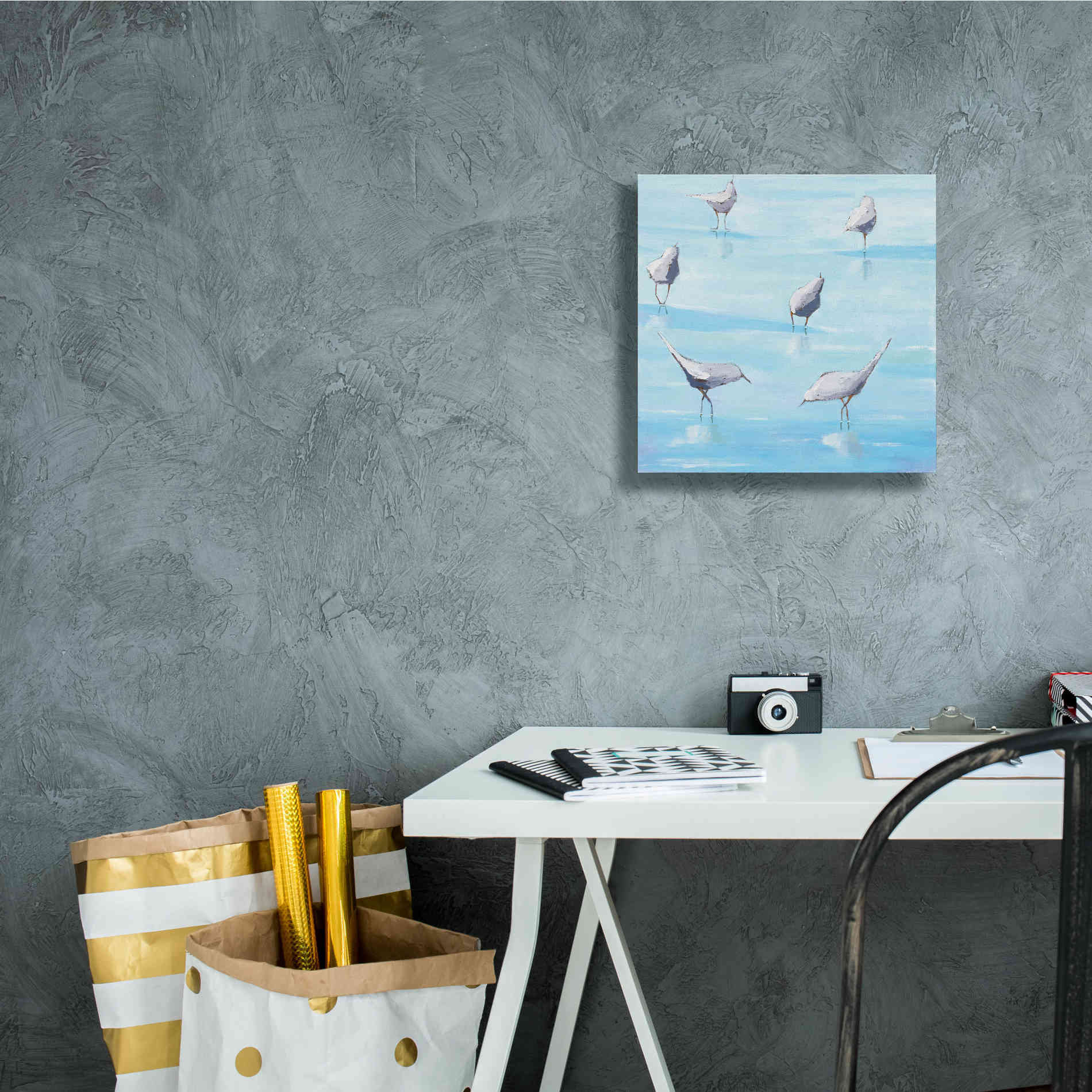'By the Waters Edge' by Phyllis Adams, Canvas Wall Art,12 x 12