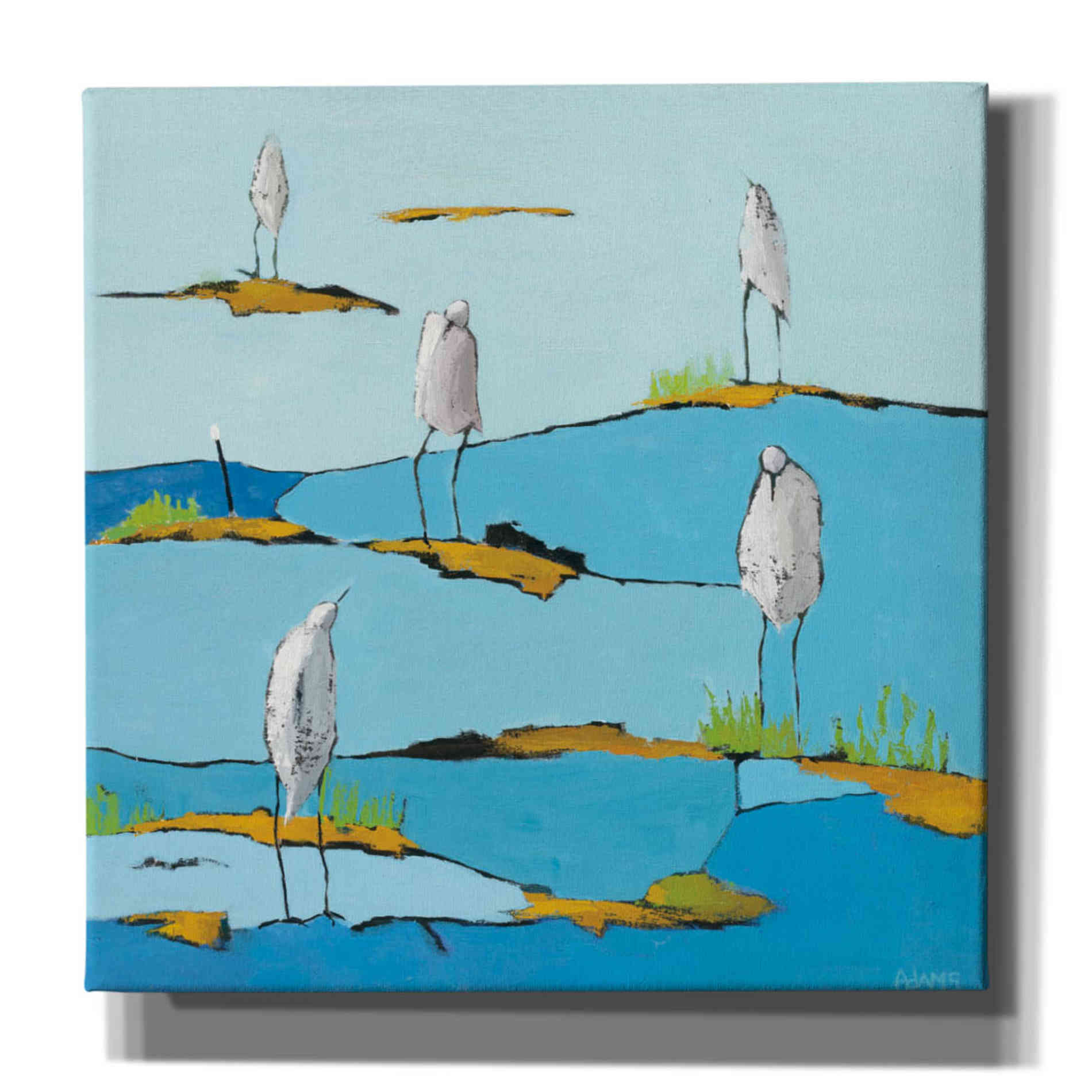 'Beach Bums' by Phyllis Adams, Canvas Wall Art