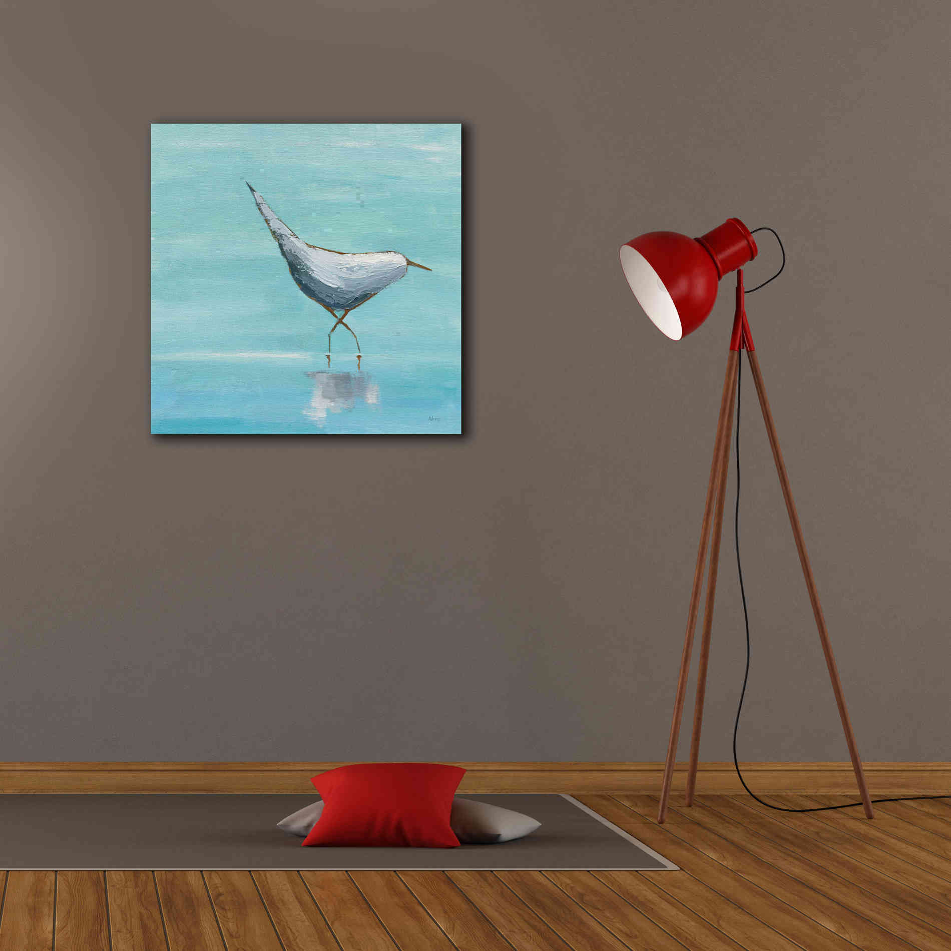 'Egret I' by Phyllis Adams, Canvas Wall Art,26 x 26