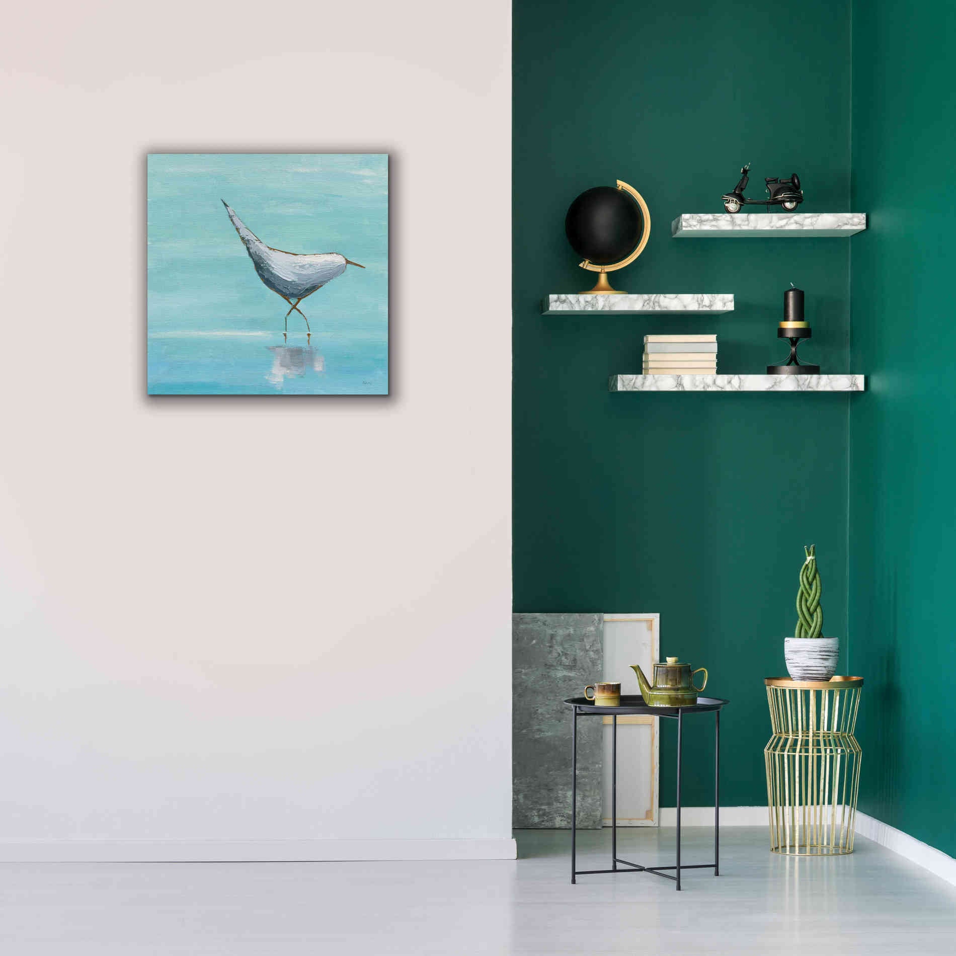 'Egret I' by Phyllis Adams, Canvas Wall Art,26 x 26