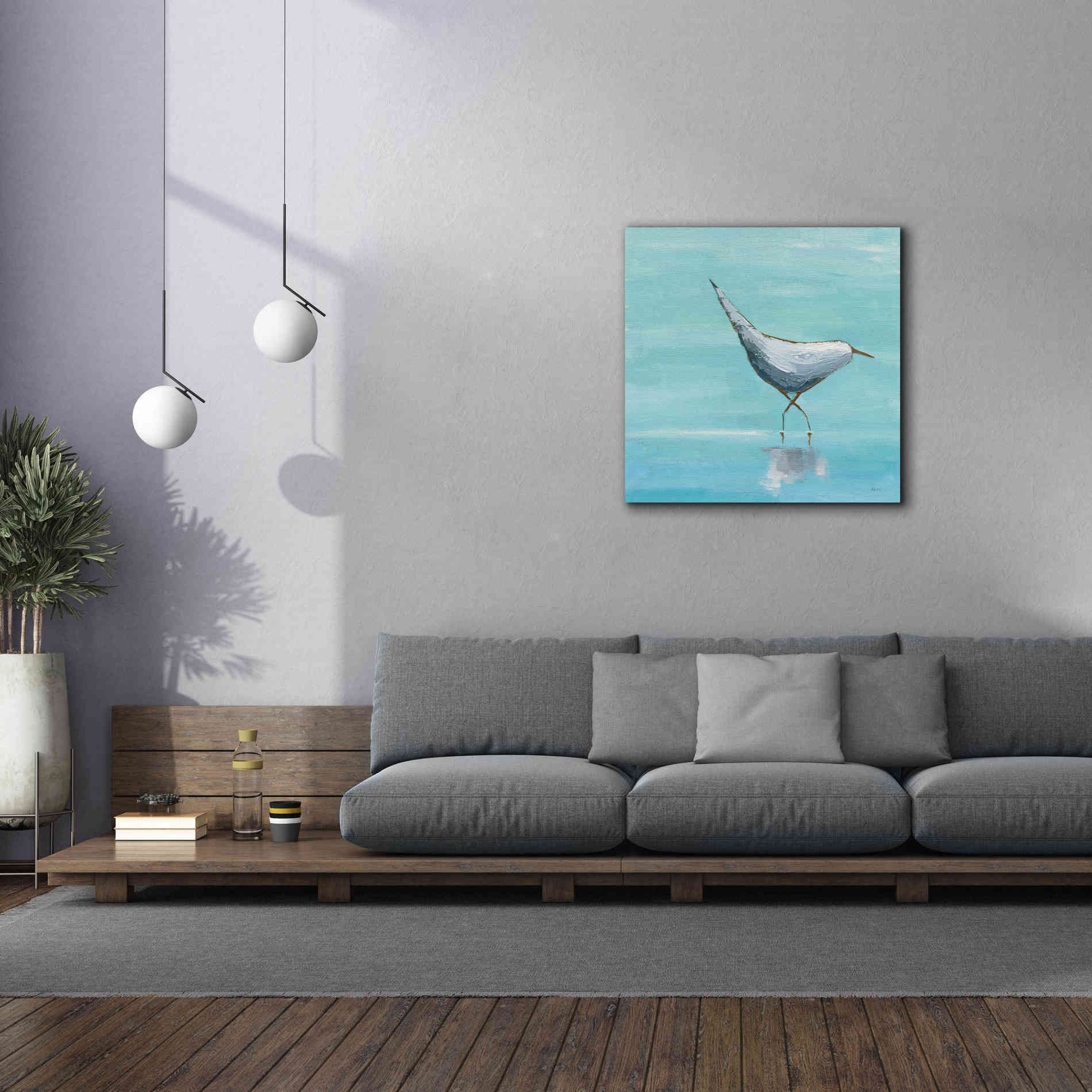 'Egret I' by Phyllis Adams, Canvas Wall Art,37 x 37