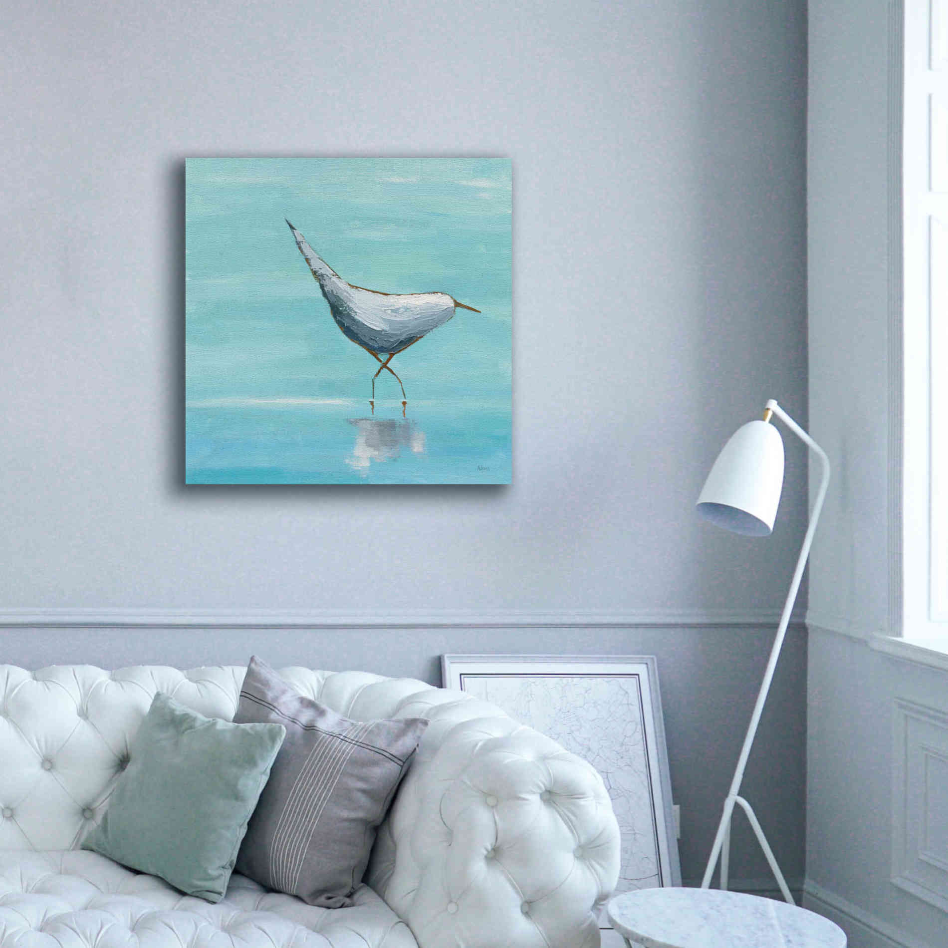'Egret I' by Phyllis Adams, Canvas Wall Art,37 x 37