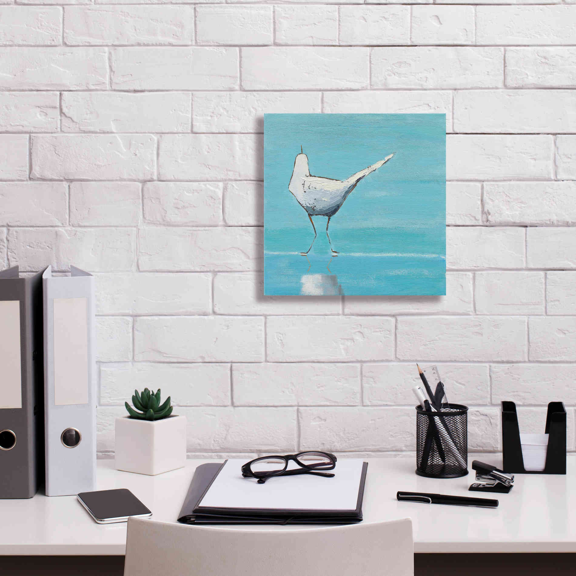 'Egret II' by Phyllis Adams, Canvas Wall Art,12 x 12