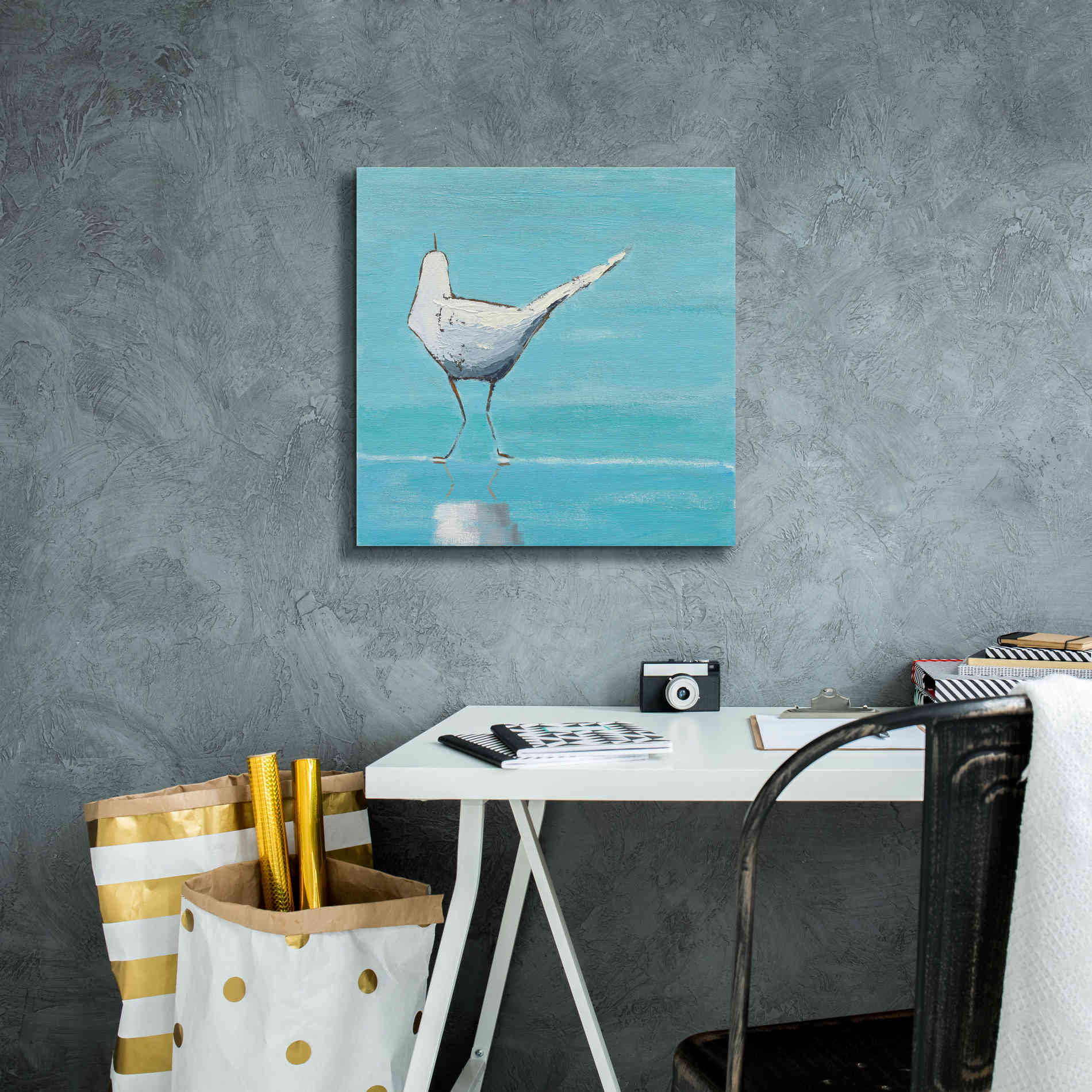 'Egret II' by Phyllis Adams, Canvas Wall Art,18 x 18