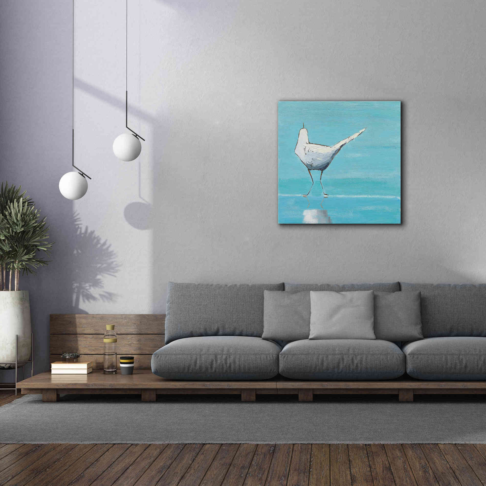 'Egret II' by Phyllis Adams, Canvas Wall Art,37 x 37