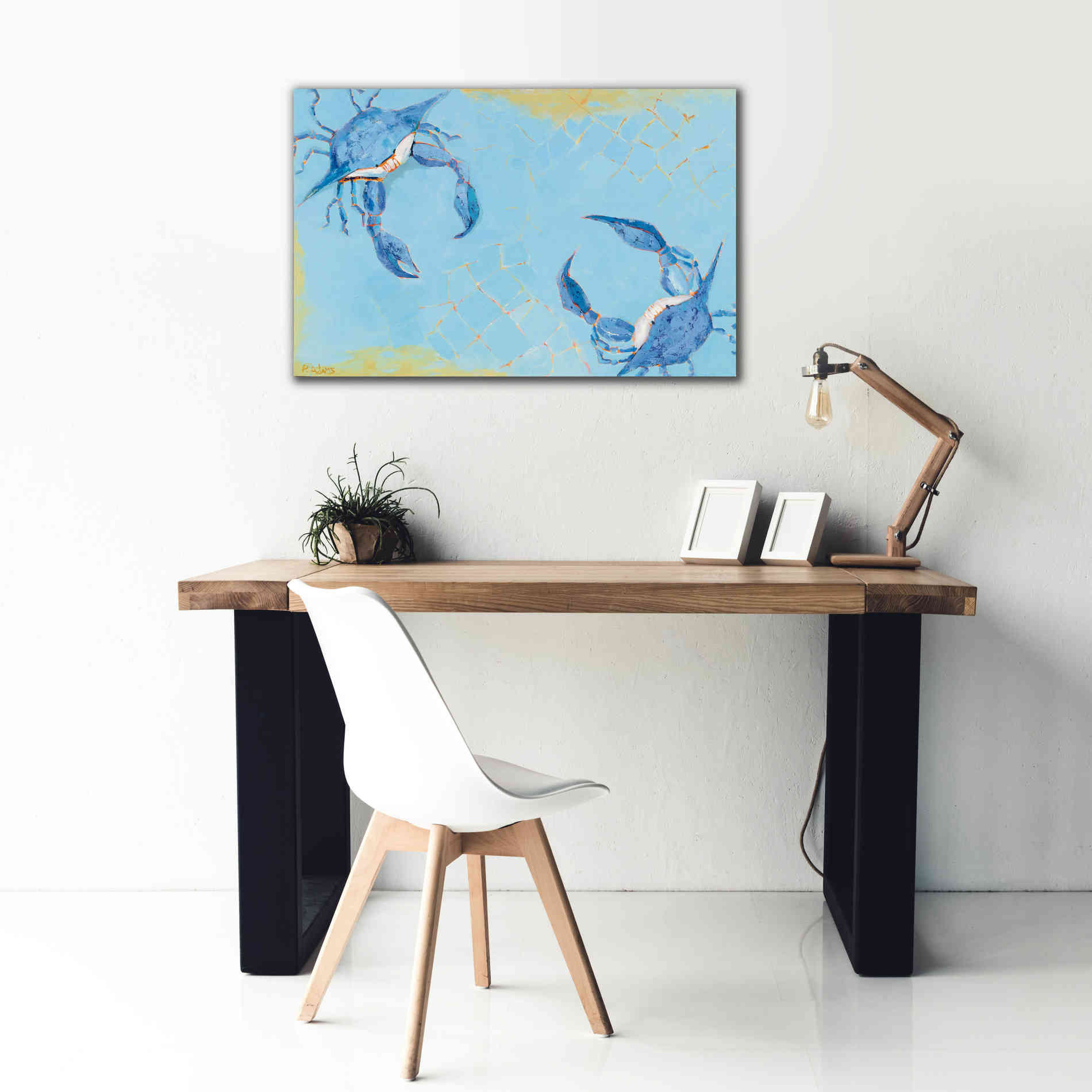 'The Stand Off' by Phyllis Adams, Canvas Wall Art,40 x 26