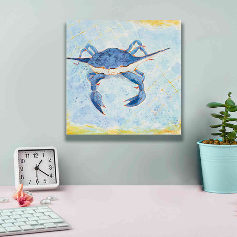 Image of 'Blue Crab VI' by Phyllis Adams, Canvas Wall Art,12 x 12