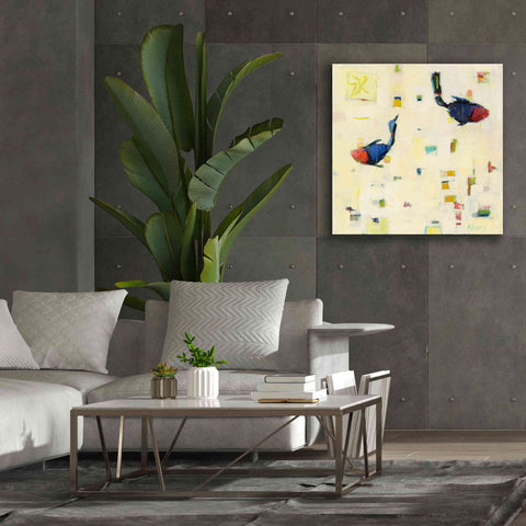 Image of 'One Fish Two Fish' by Phyllis Adams, Canvas Wall Art,37 x 37