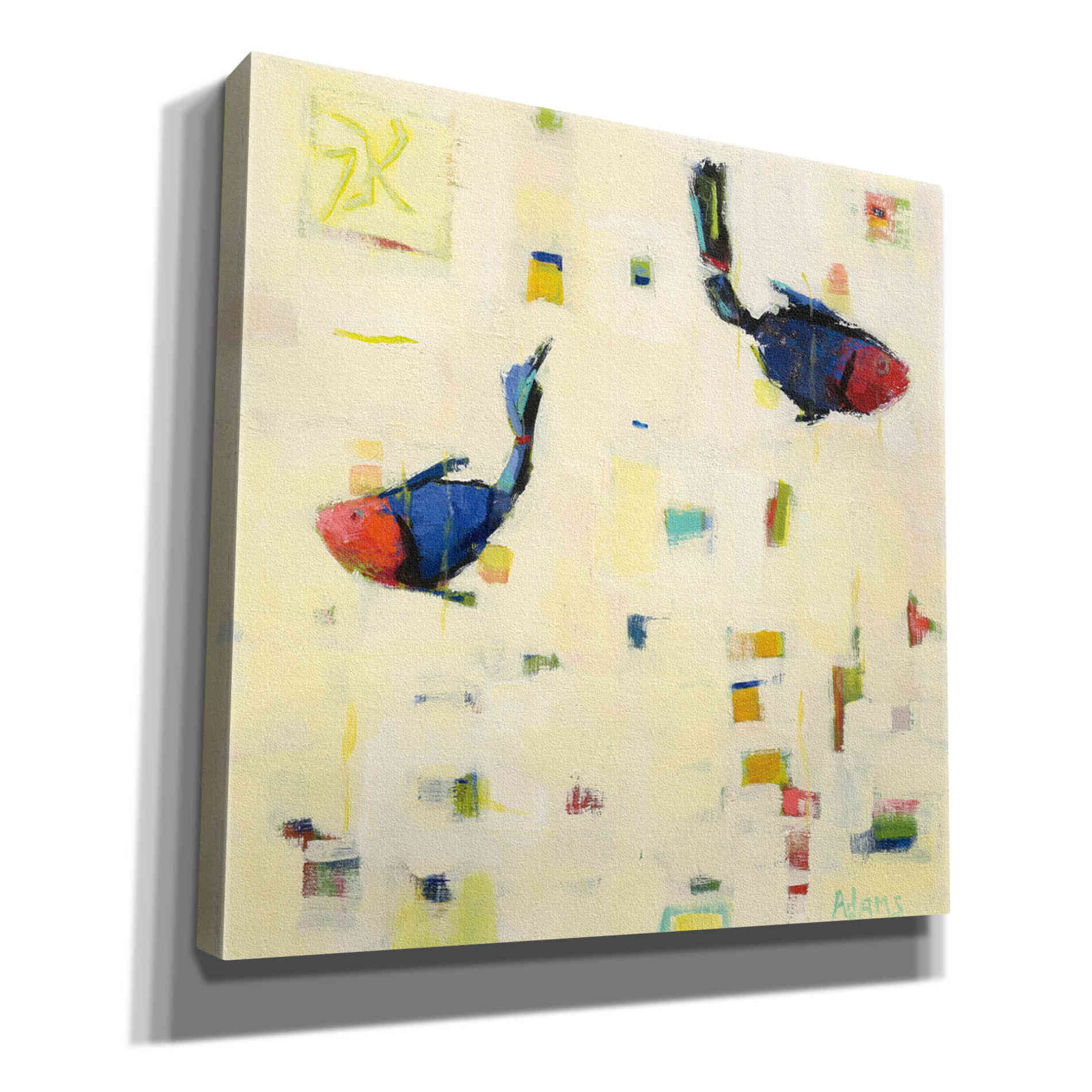 'One Fish Two Fish' by Phyllis Adams, Canvas Wall Art