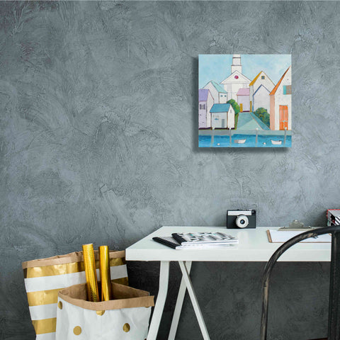 Image of 'Harbor Town III' by Phyllis Adams, Canvas Wall Art,12 x 12