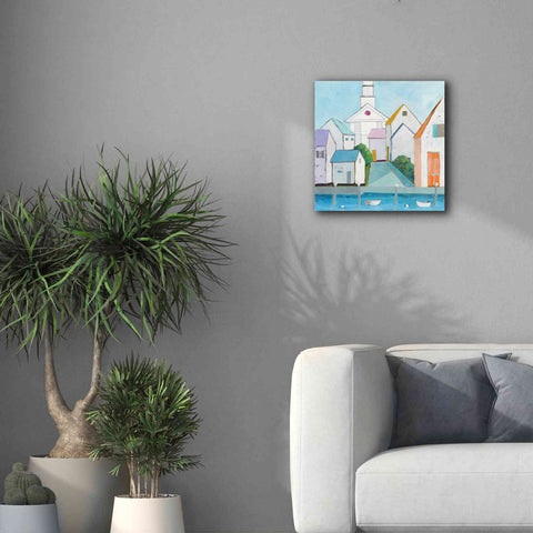 Image of 'Harbor Town III' by Phyllis Adams, Canvas Wall Art,18 x 18