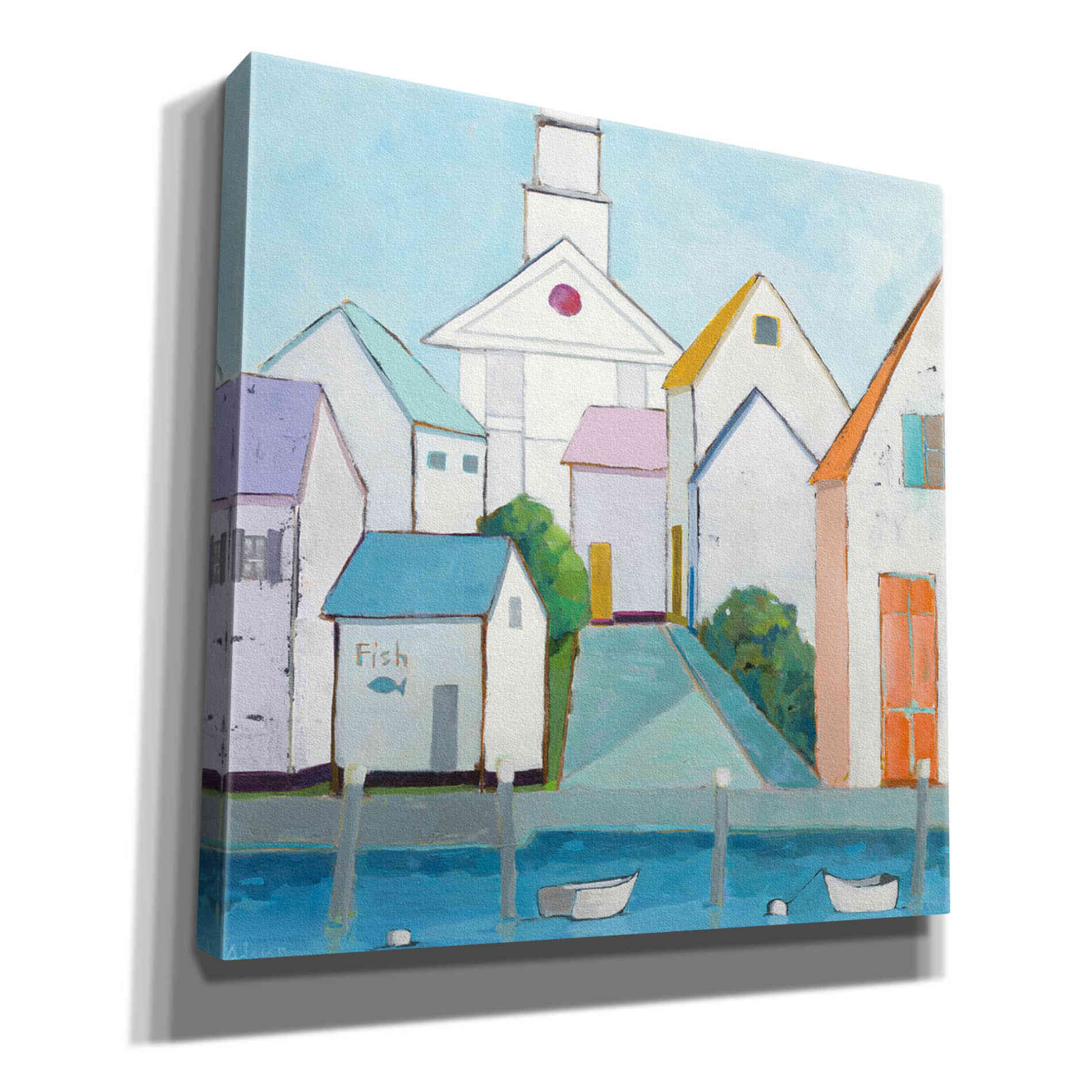 'Harbor Town III' by Phyllis Adams, Canvas Wall Art