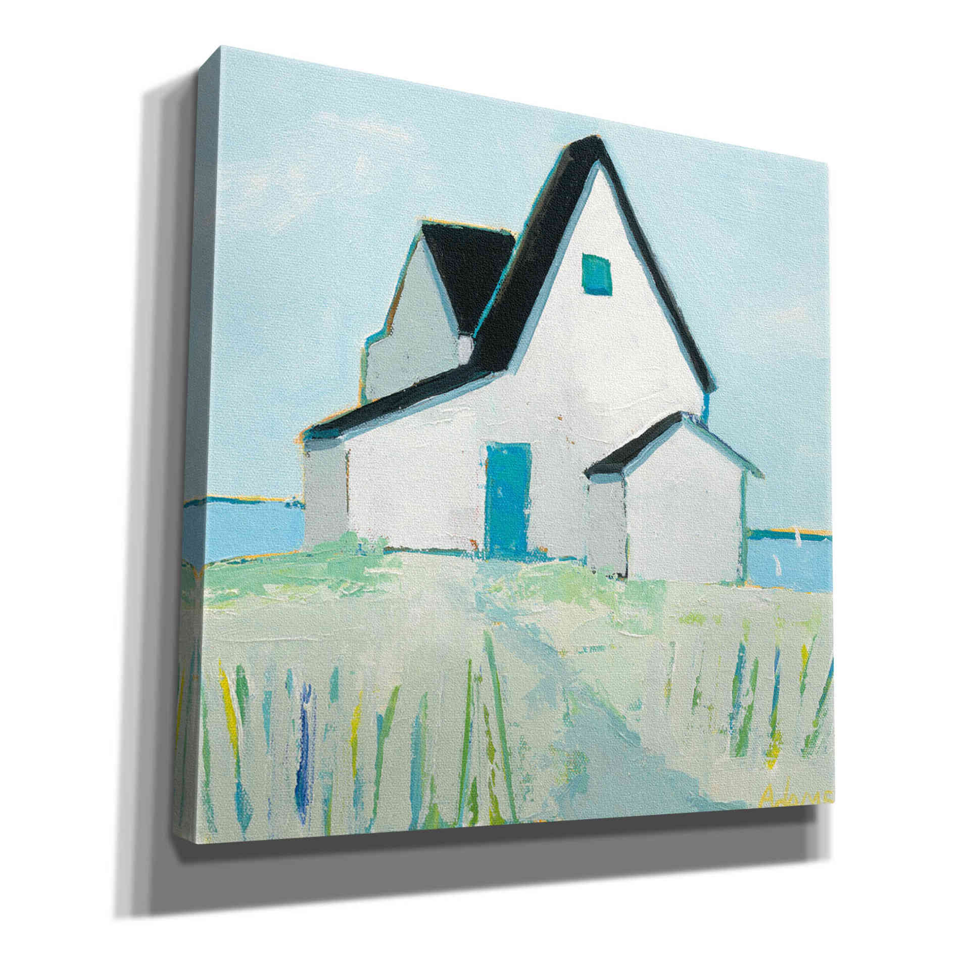 'Cottage by the Sea' by Phyllis Adams, Canvas Wall Art