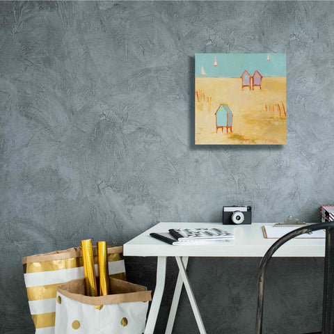 Image of 'Cabanas' by Phyllis Adams, Canvas Wall Art,12 x 12
