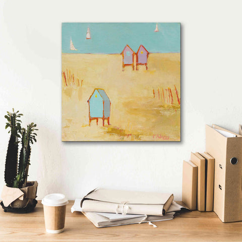 Image of 'Cabanas' by Phyllis Adams, Canvas Wall Art,18 x 18