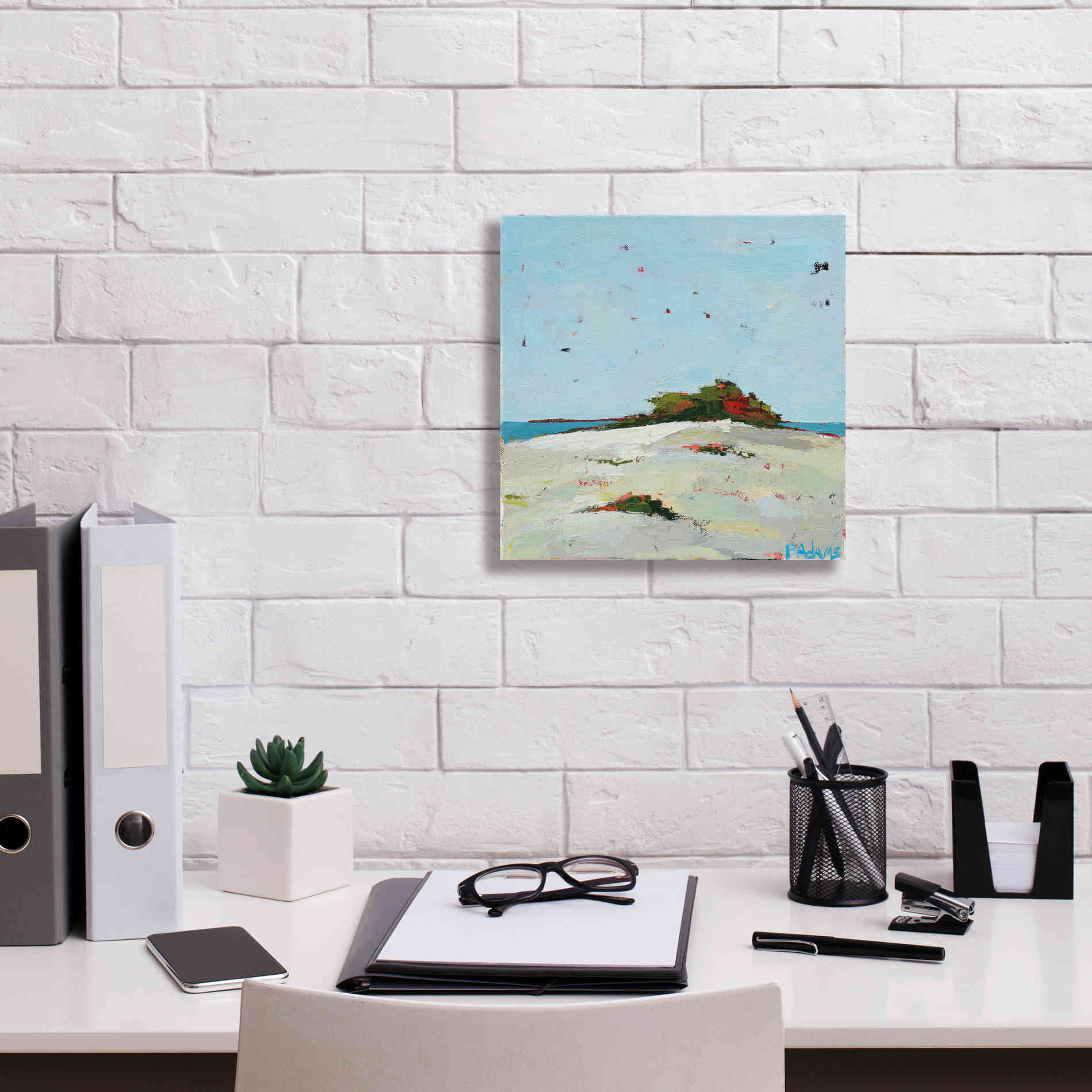 'Fall Dune' by Phyllis Adams, Canvas Wall Art,12 x 12