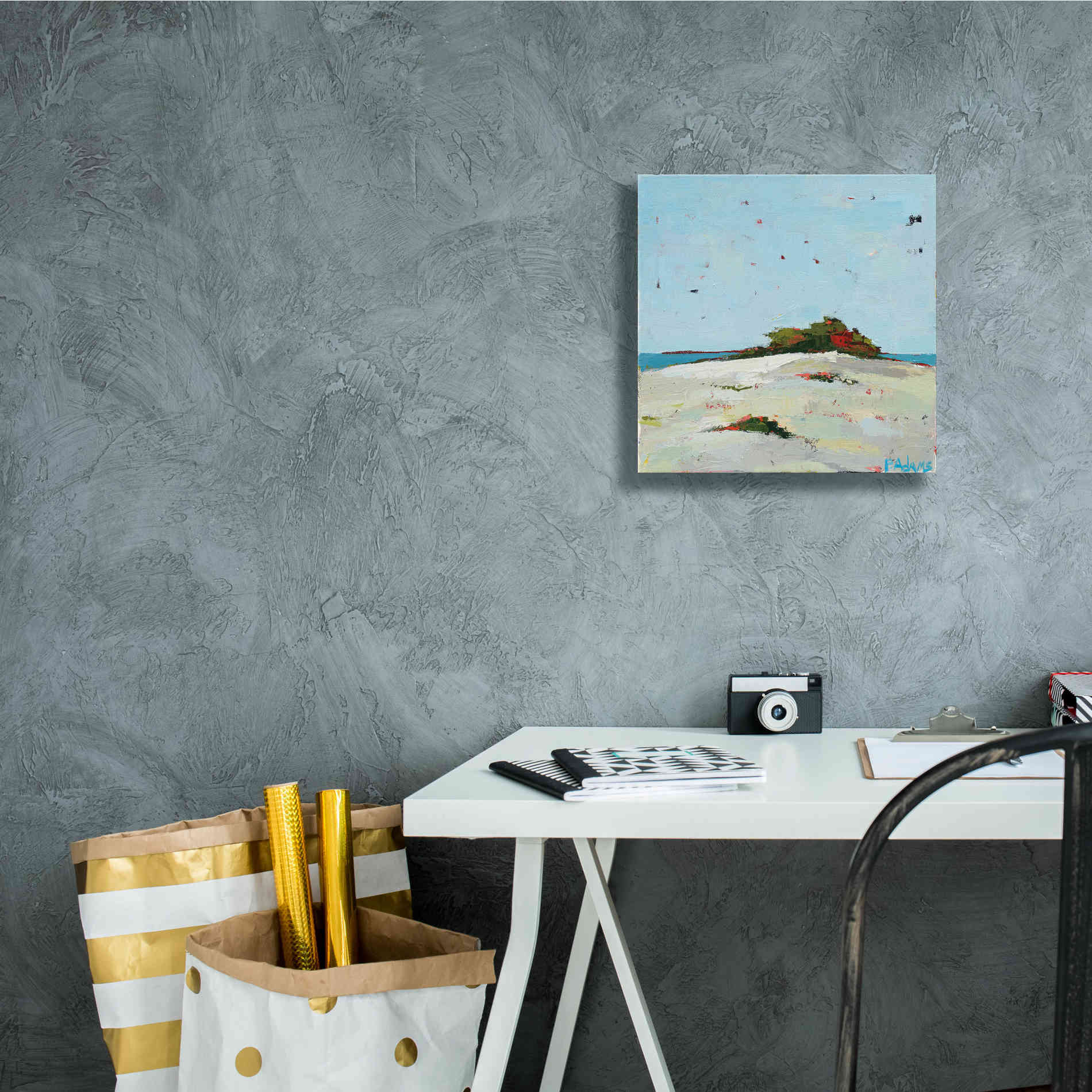 'Fall Dune' by Phyllis Adams, Canvas Wall Art,12 x 12