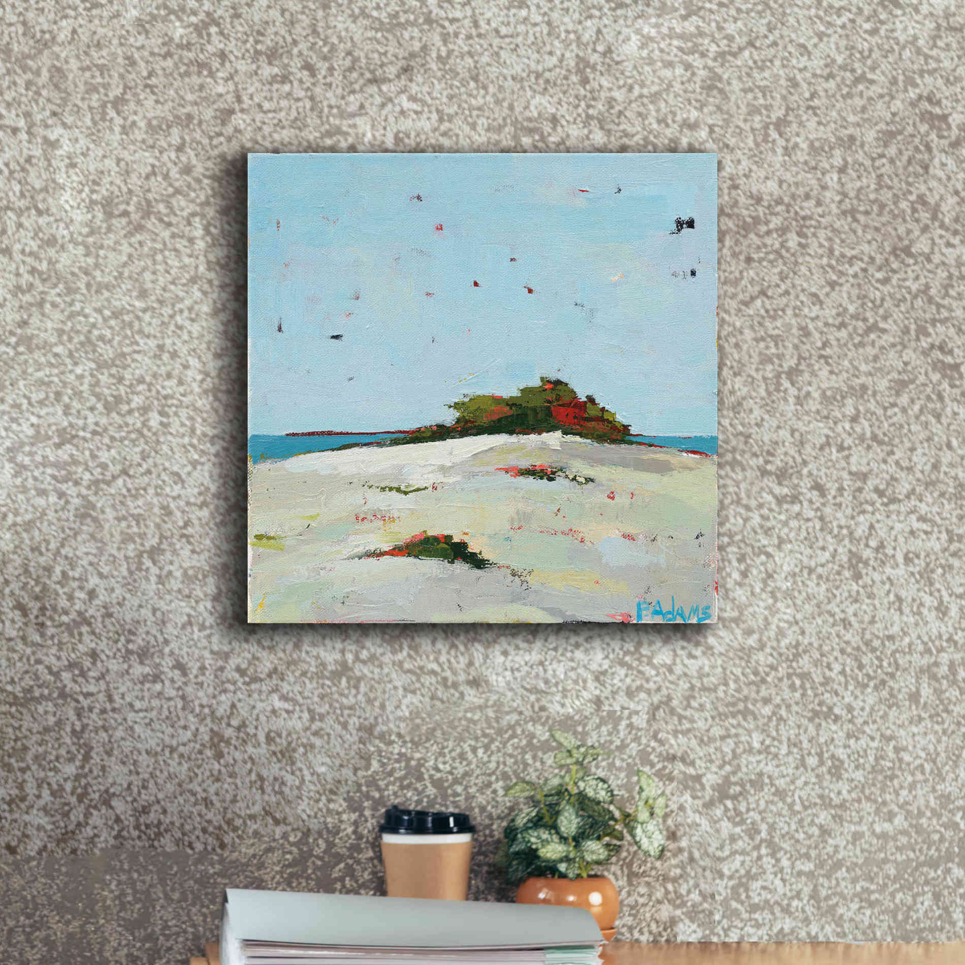 'Fall Dune' by Phyllis Adams, Canvas Wall Art,18 x 18