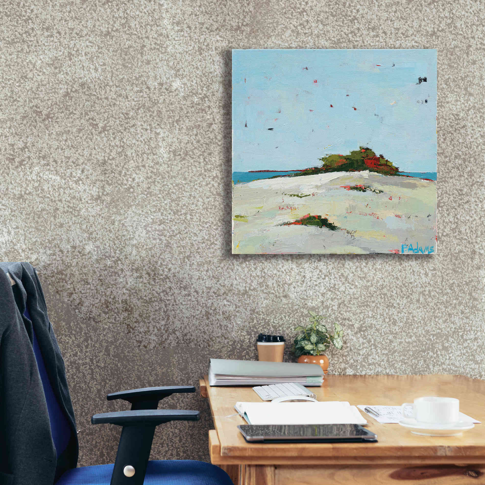 'Fall Dune' by Phyllis Adams, Canvas Wall Art,26 x 26