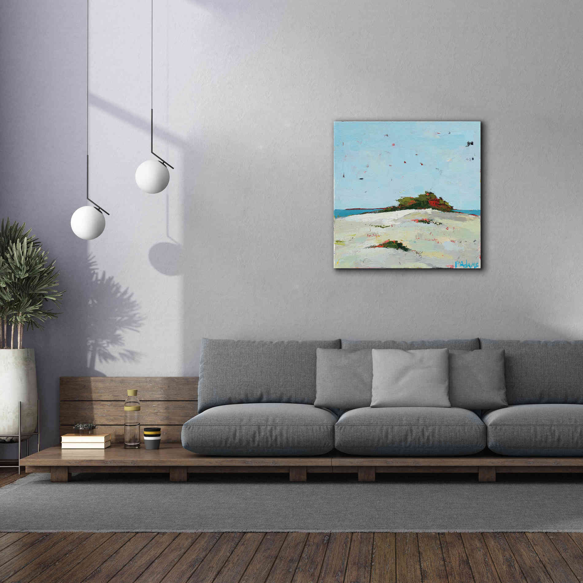 'Fall Dune' by Phyllis Adams, Canvas Wall Art,37 x 37
