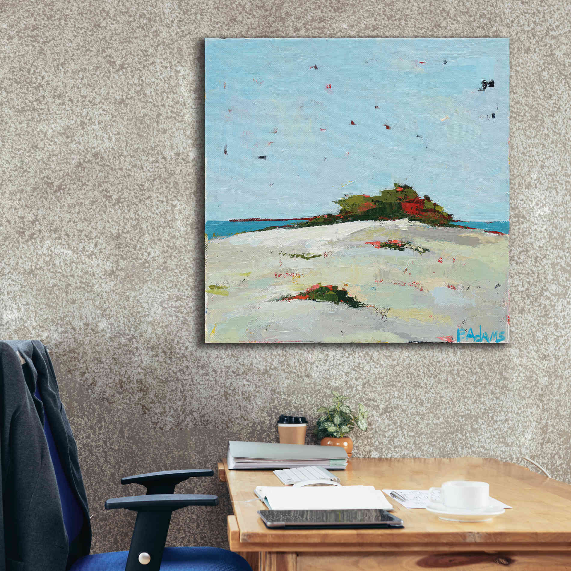 'Fall Dune' by Phyllis Adams, Canvas Wall Art,37 x 37