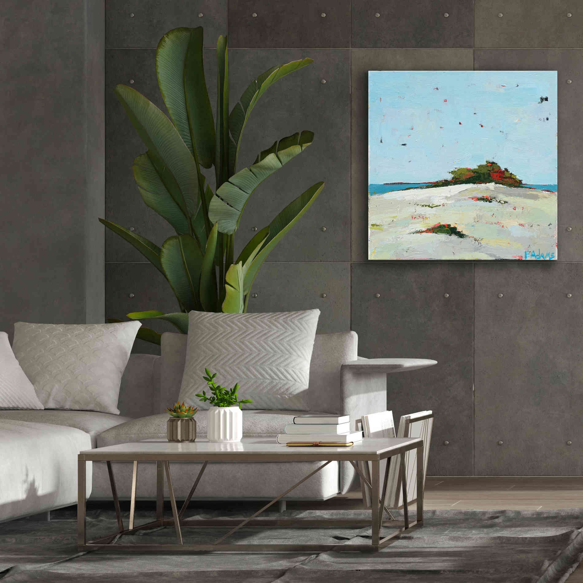 'Fall Dune' by Phyllis Adams, Canvas Wall Art,37 x 37