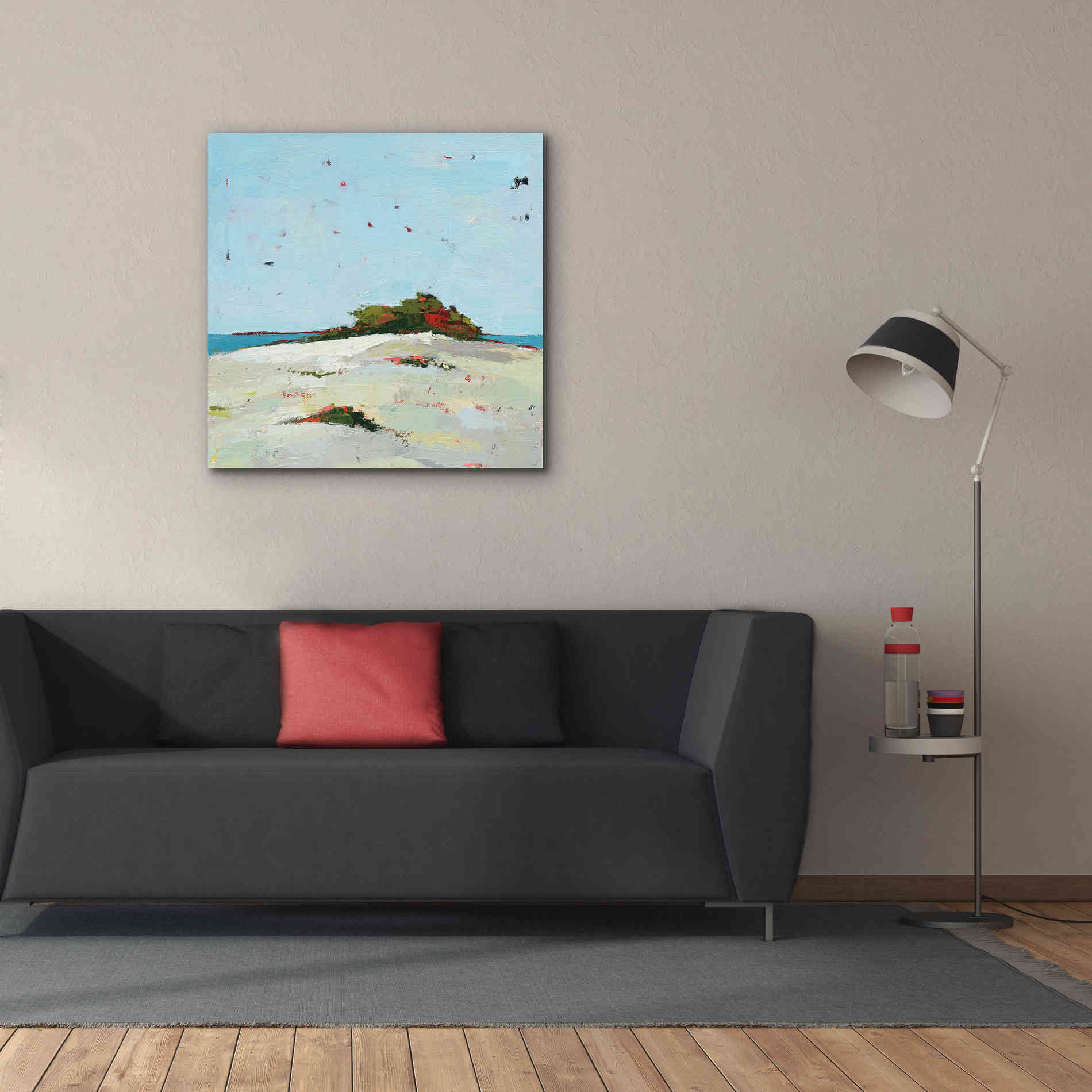 'Splash Pink' by Phyllis Adams, Canvas Wall Art,37 x 37