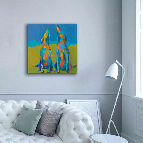 Image of 'Howling Hounds' by Phyllis Adams, Canvas Wall Art,37 x 37