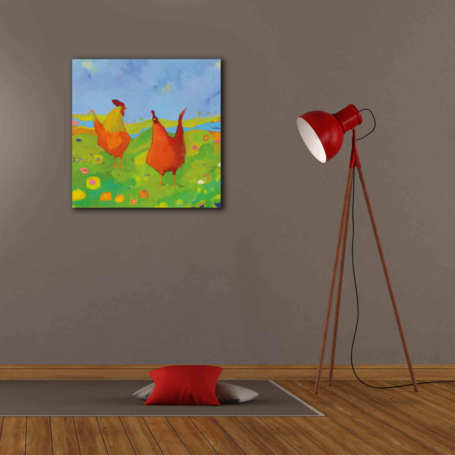 'Spring has Sprung' by Phyllis Adams, Canvas Wall Art,26 x 26