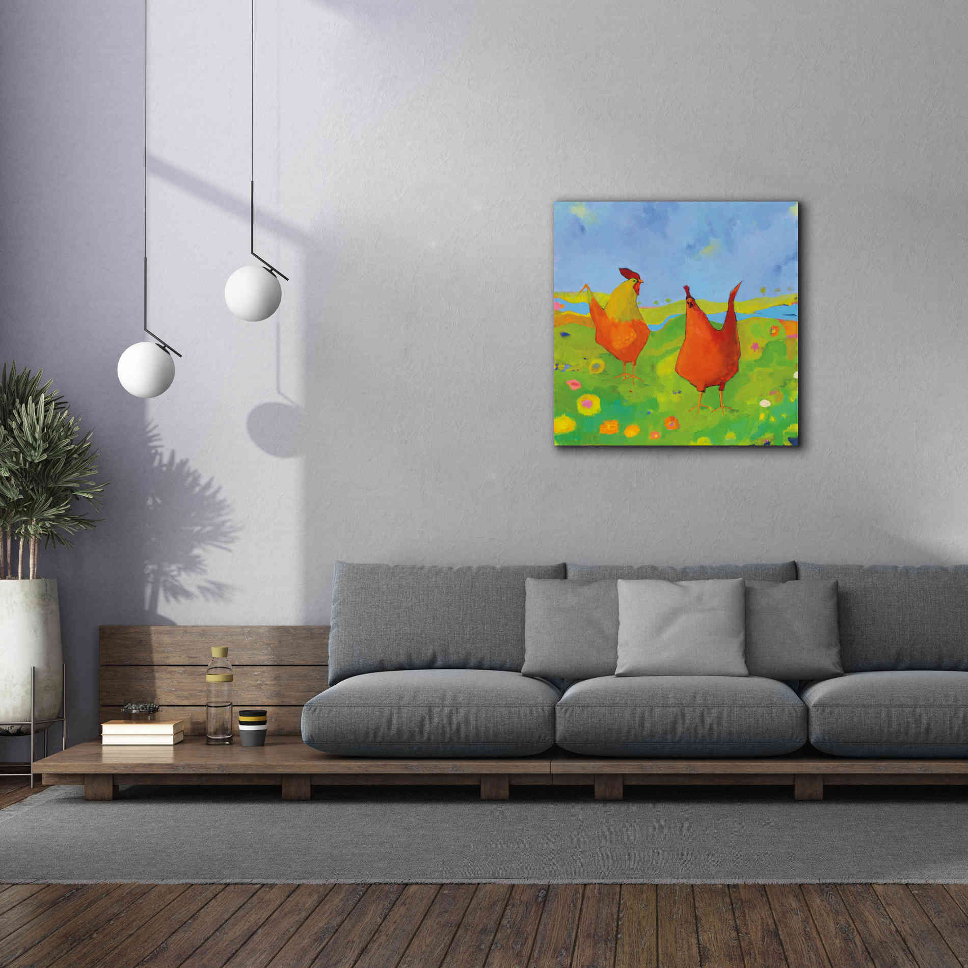 'Spring has Sprung' by Phyllis Adams, Canvas Wall Art,37 x 37
