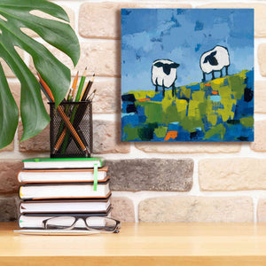 'Two Sheep' by Phyllis Adams, Canvas Wall Art,12 x 12