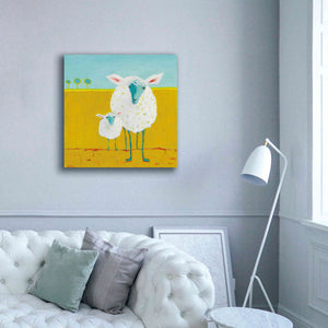 'Mama and Baby Sheep' by Phyllis Adams, Canvas Wall Art,37 x 37