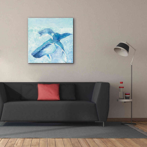 Image of 'Blue Mama' by Phyllis Adams, Canvas Wall Art,37 x 37