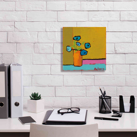 Image of 'Orange Vase' by Phyllis Adams, Canvas Wall Art,12 x 12