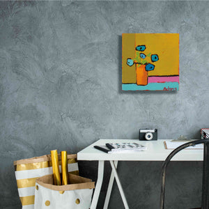 'Orange Vase' by Phyllis Adams, Canvas Wall Art,12 x 12