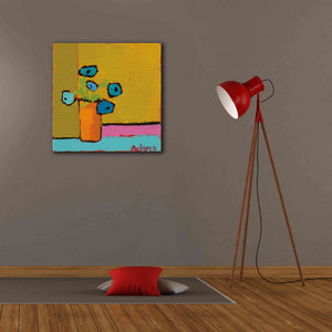 'Orange Vase' by Phyllis Adams, Canvas Wall Art,26 x 26