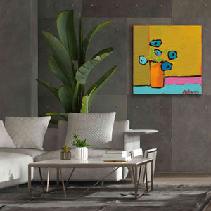 'Orange Vase' by Phyllis Adams, Canvas Wall Art,37 x 37