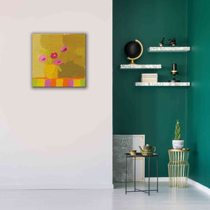 'Yellow Vase' by Phyllis Adams, Canvas Wall Art,26 x 26