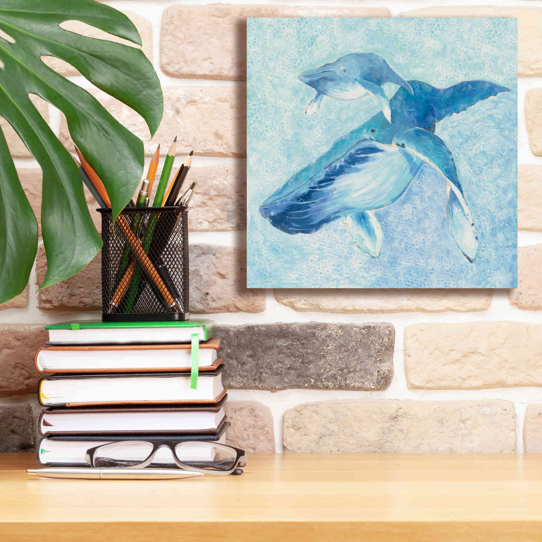 'Blue Mama v2' by Phyllis Adams, Canvas Wall Art,12 x 12