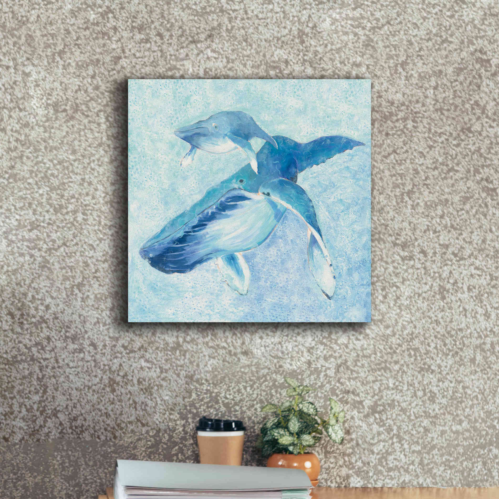 'Blue Mama v2' by Phyllis Adams, Canvas Wall Art,18 x 18