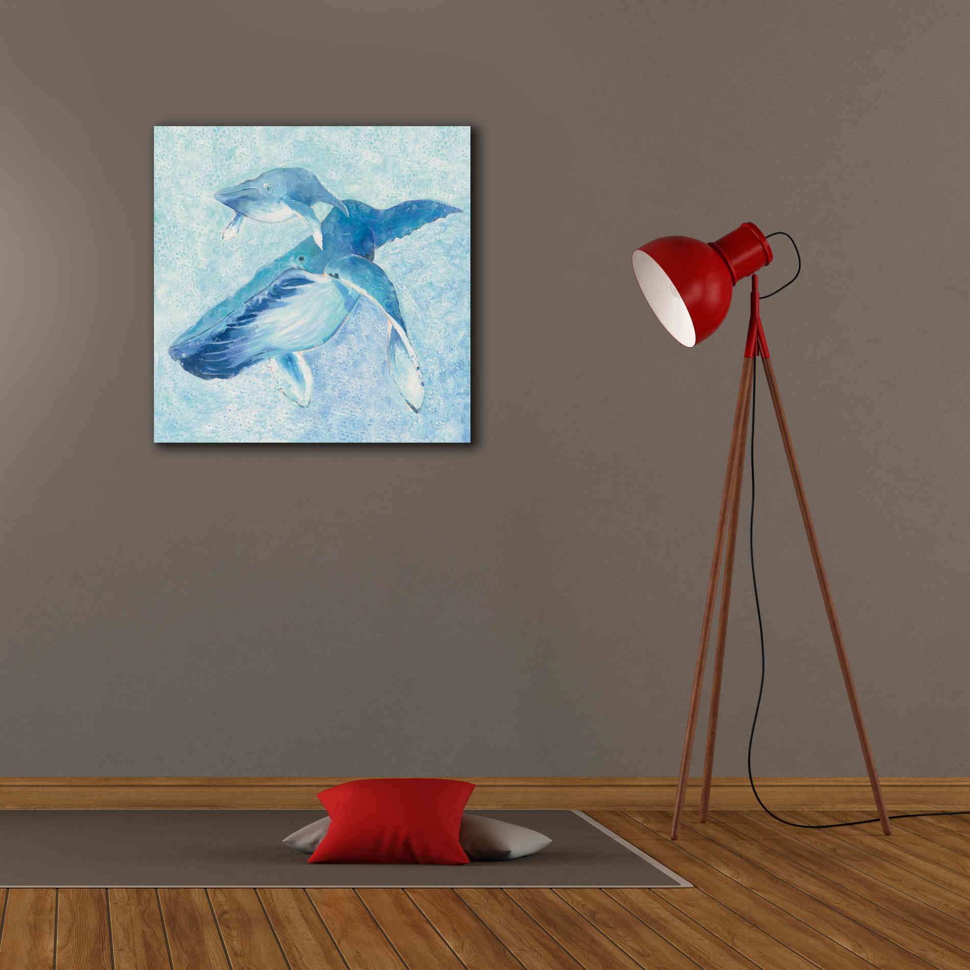 'Blue Mama v2' by Phyllis Adams, Canvas Wall Art,26 x 26