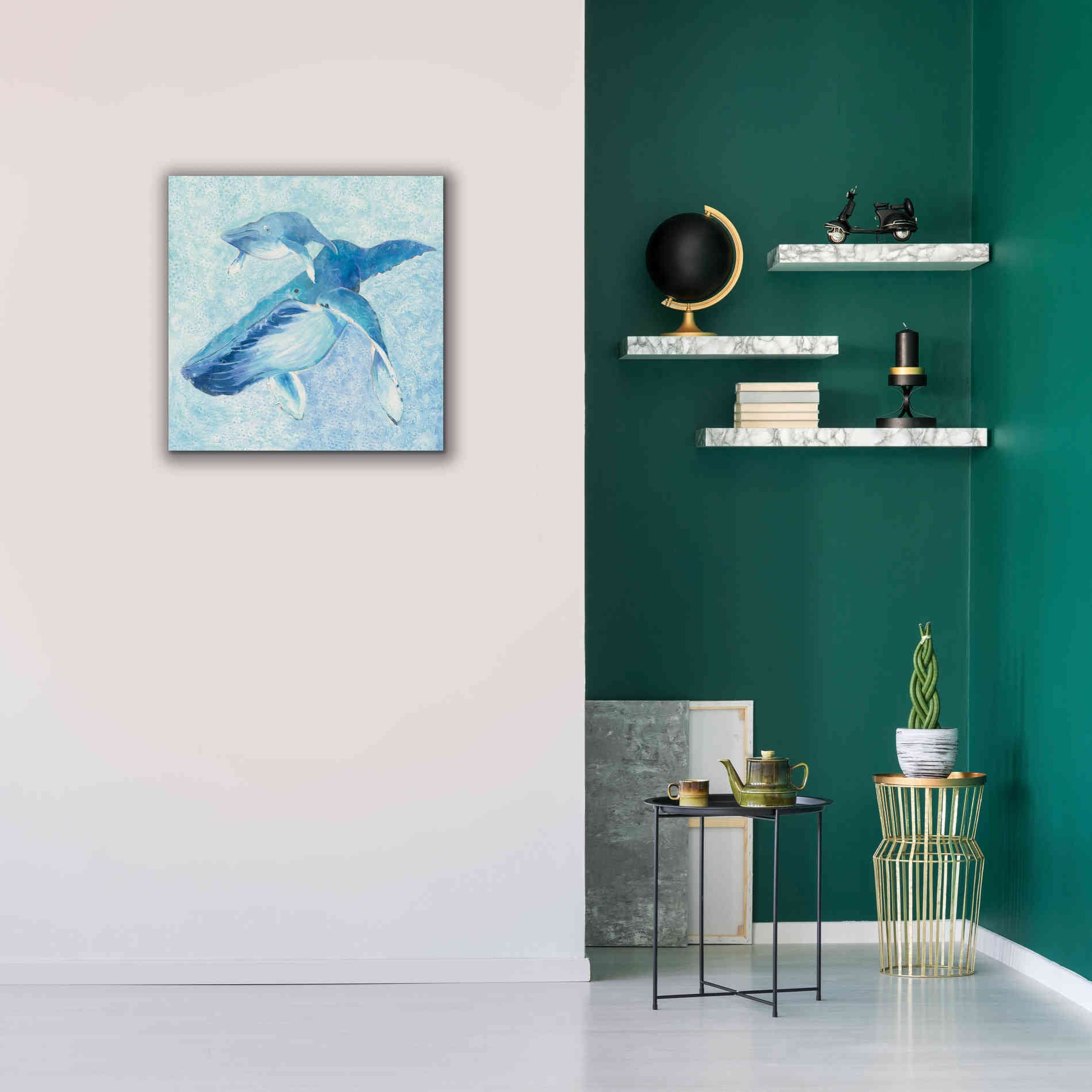 'Blue Mama v2' by Phyllis Adams, Canvas Wall Art,26 x 26