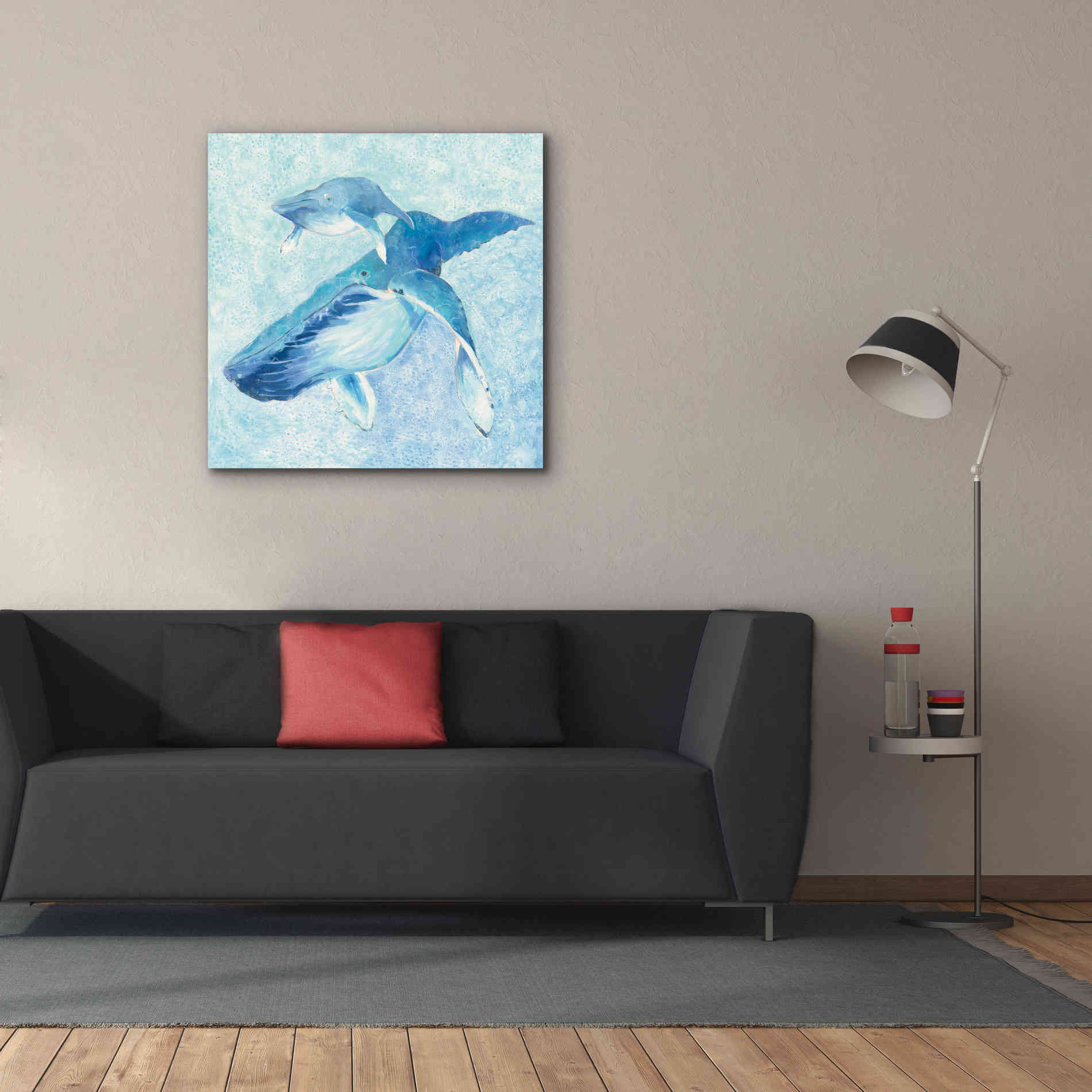 'Blue Mama v2' by Phyllis Adams, Canvas Wall Art,37 x 37