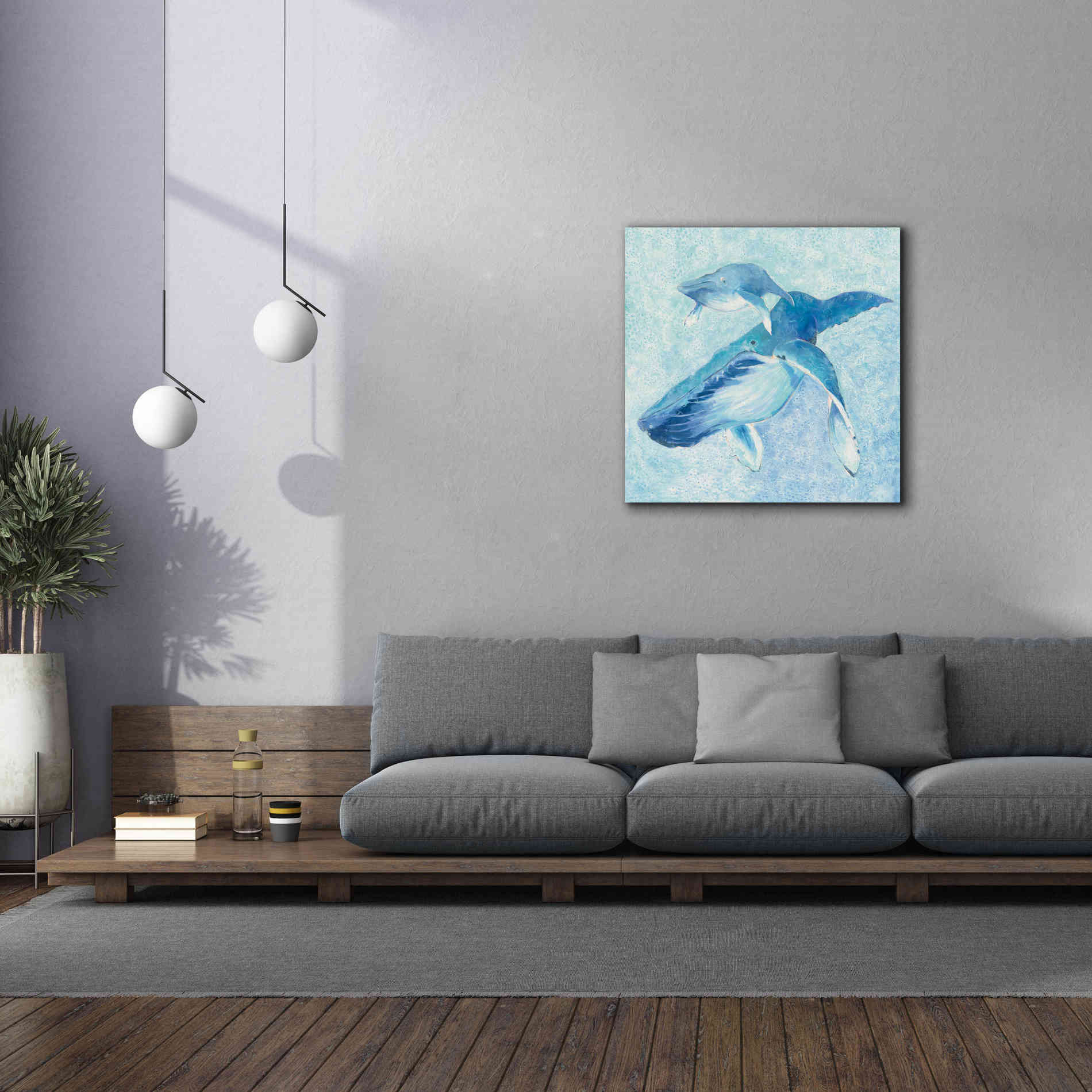 'Blue Mama v2' by Phyllis Adams, Canvas Wall Art,37 x 37