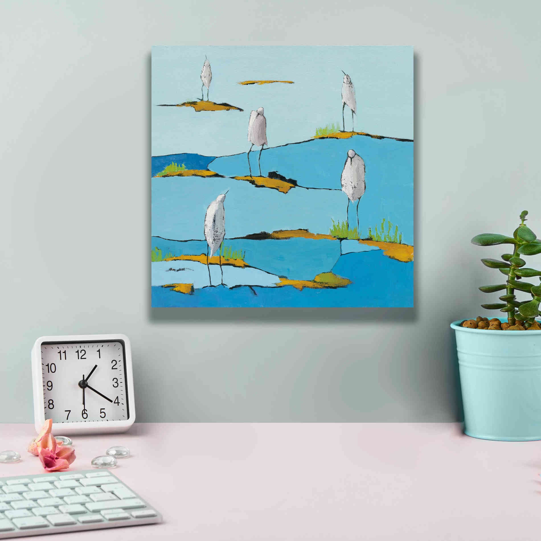 'Beach Bums v2' by Phyllis Adams, Canvas Wall Art,12 x 12