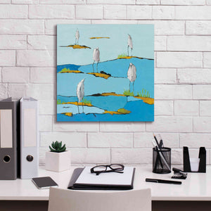 'Beach Bums v2' by Phyllis Adams, Canvas Wall Art,18 x 18
