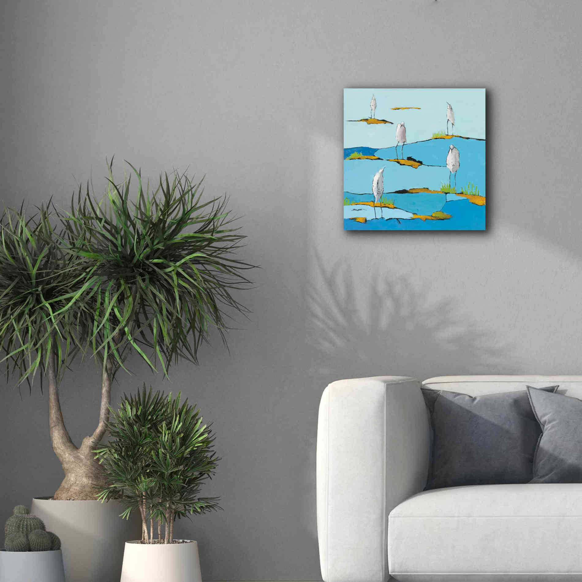 'Beach Bums v2' by Phyllis Adams, Canvas Wall Art,18 x 18