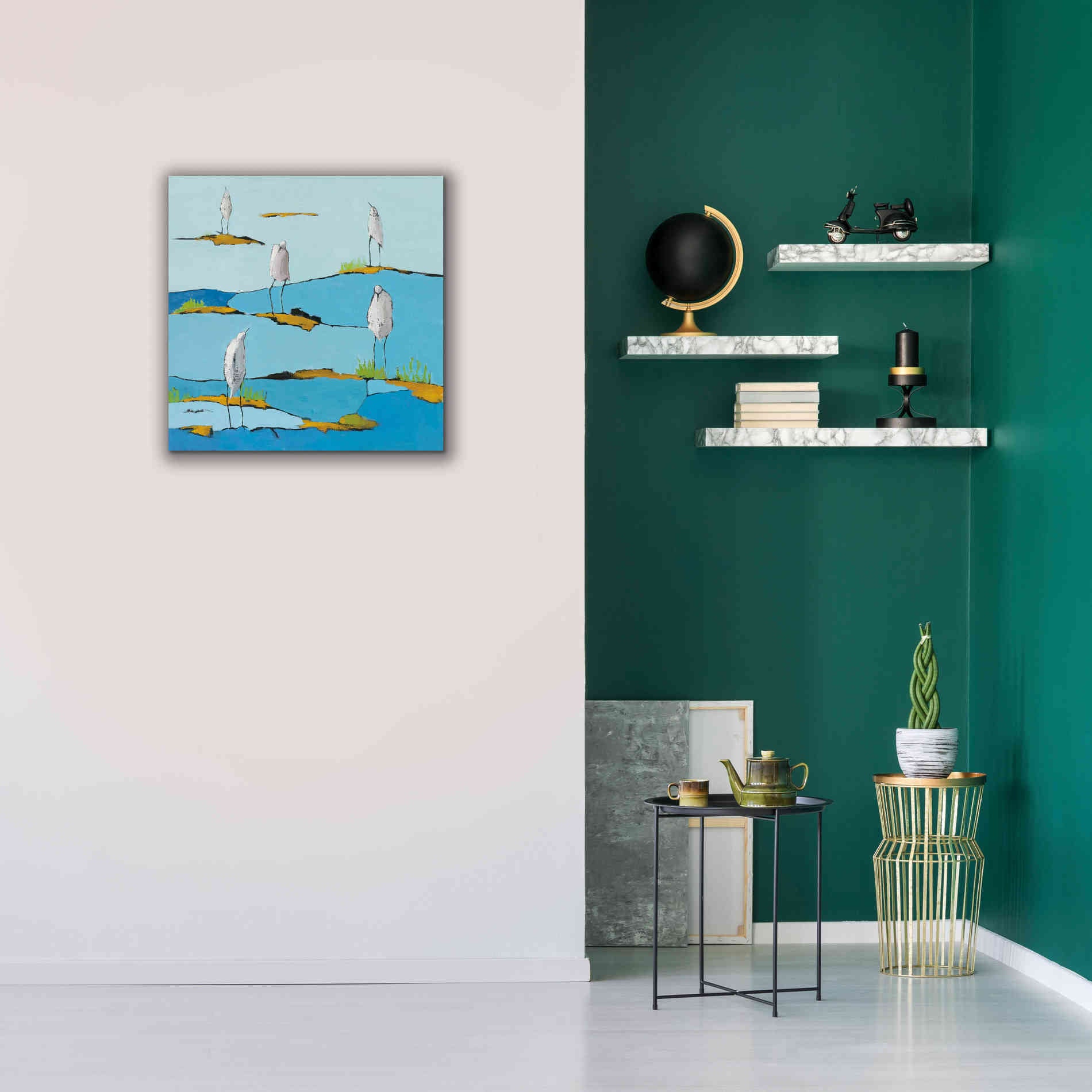 'Beach Bums v2' by Phyllis Adams, Canvas Wall Art,26 x 26