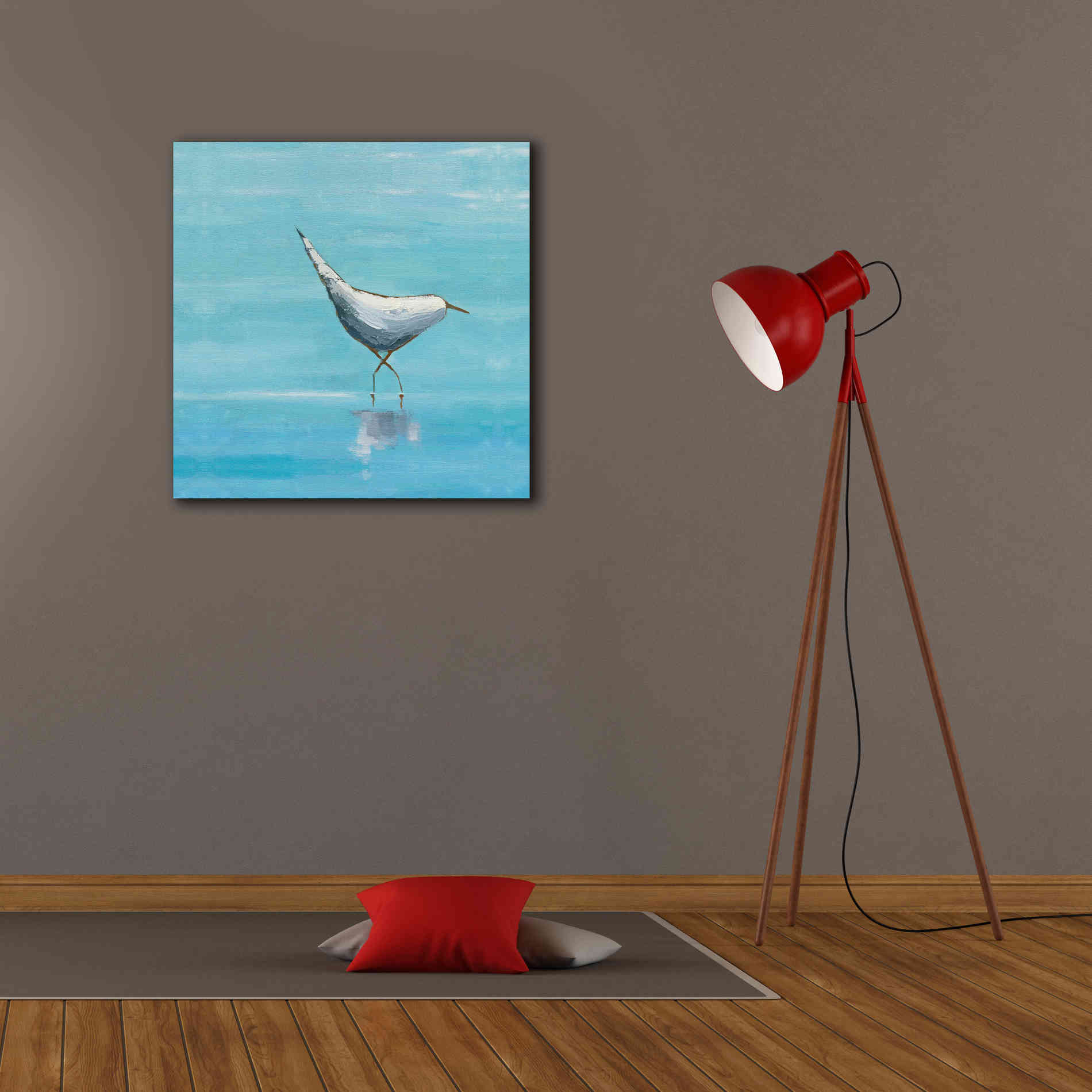'Egret I Bright' by Phyllis Adams, Canvas Wall Art,26 x 26