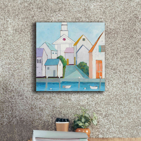 Image of 'Harbor Town III no Sign' by Phyllis Adams, Canvas Wall Art,18 x 18